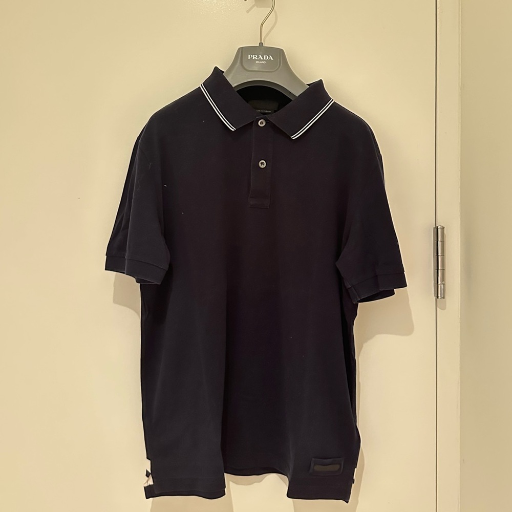 Prada Mens Navy Polo Shirt - Like New